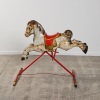A Mobo Metal Rocking Horse on Stand - 2