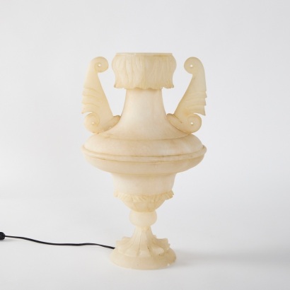 A Marble Lamp By Carrera Italy