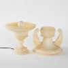 A Marble Lamp By Carrera Italy - 3