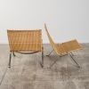 A Pair of PK22 Wicker Chairs by Paul Kjaerholm for Fritz Hansen Denmark - 2