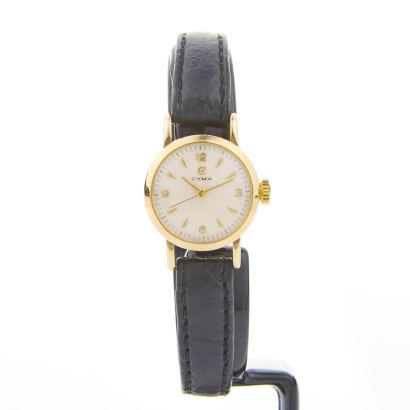 9ct Yellow Gold, Cyma, 20mm, Manual Wind Ladies Wristwatch, circa 1957