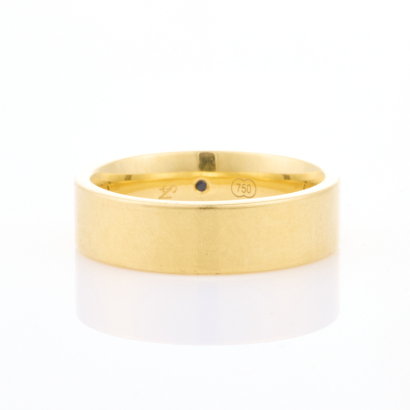 18ct Yellow Gold, 6mm Plain Band, Size Q 1/2