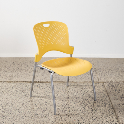 A Herman Miller Yellow 'Caper' Stacking Chair