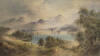 WILLIAM HENRY RAWORTH Lake Scene with Scottish Highlands