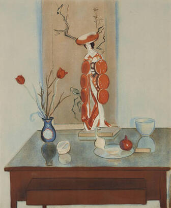 EINAR JOLIN Still Life with Japanese Doll