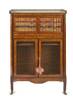 A 1920s French Style Regence Cupboard in Inlaid Walnut Veneer