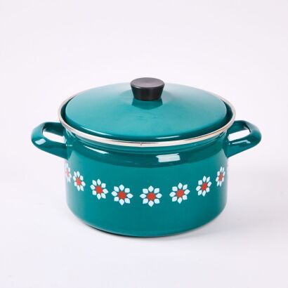 A Decorative Enamel Casserole Dish