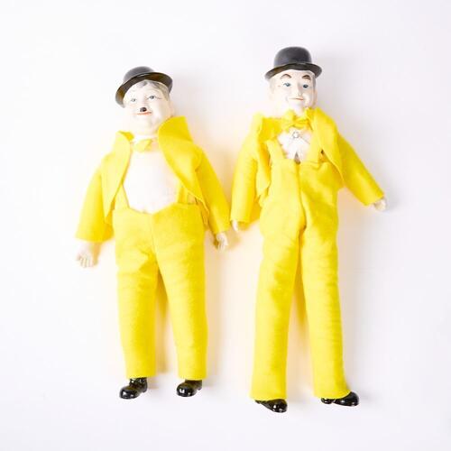 A Pair of Laurel and Hardy Dolls