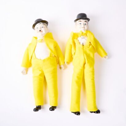 A Pair of Laurel and Hardy Dolls