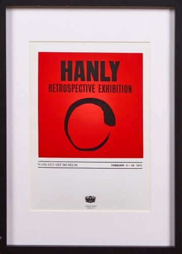 A Pat Hanly Retrospective Exhibition Screen Print For The Waikato Art Museum 1975