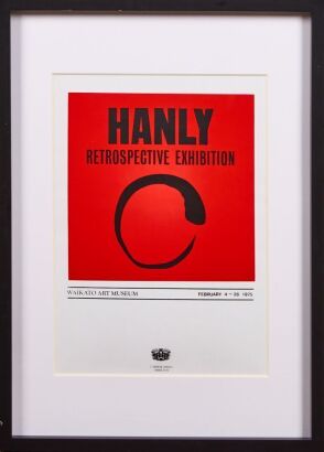 A Pat Hanly Retrospective Exhibition Screen Print For The Waikato Art Museum 1975