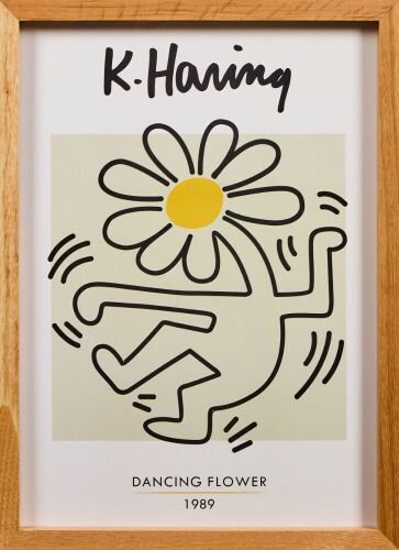 A Keith Herring Dancing Flower Print