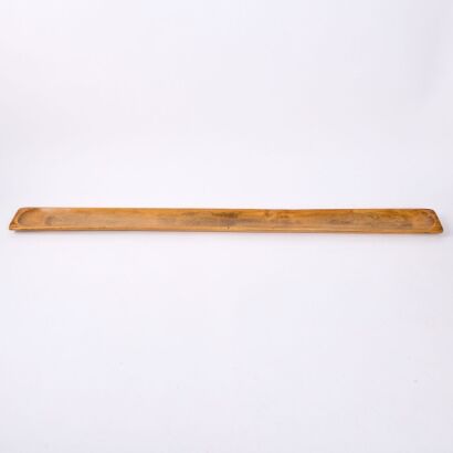A Long and Slender Vintage Carved Oceanic Bowl