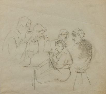 LOUISE HENDERSON Figures at a Milk Bar