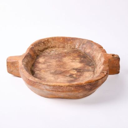 A Solid Teak Root Carved Bowl