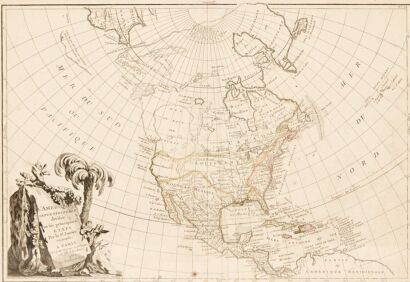 A 1762 Janvier Map Of North America