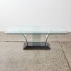 A Mid-Century/Art Deco Glass and Wood Coffee Table - 2