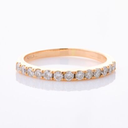 18ct Rose Gold, .29ct Diamond Ring
