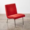 A Red Vostra Chair By Walter Knoll