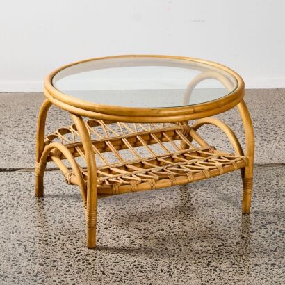 A Cane Side Table