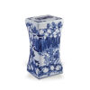 A Blue and White Porcelain Pillow decorated with landscape and worry-free characters
