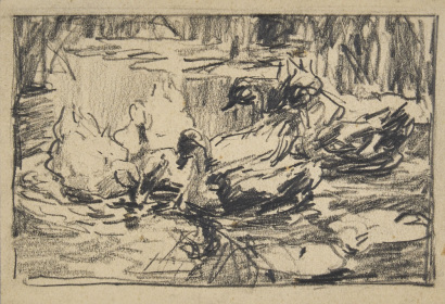 ALEXANDER KOESTER Enten auf dem See (Ducks on the Lake)