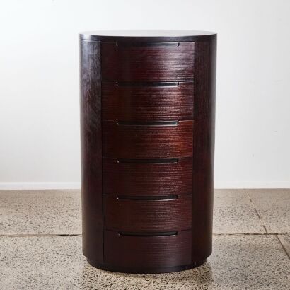 A Large Oval Chest of Drawers