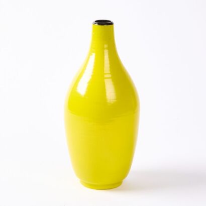 A Hand-Potted Crown Lynn Vase AF