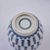 A Pair of Chinese Blue and White Pots decorated with longevity characters - 2