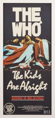 A Framed Vintage "The Who - The Kids Are Alright" Poster