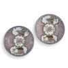 A Pair of Chinese Qing Dynasty Yongzheng Period Famille Rose Floral Saucers