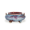 A Chinese Flambe Glazed Incense Burner with two ears (Da Qing Qianlong Nian Zhi Mark) - 2