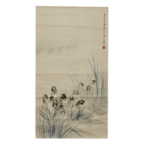 A Chinese Painting of River and Ducks