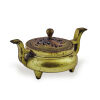 A Chinese Gilt Incense Burner with two ears