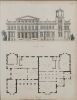 An Architectural Steel Engraving 'A Pair of Gentleman's Villa Residence'
