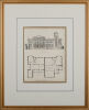 An Architectural Steel Engraving 'A Pair of Gentleman's Villa Residence' - 2