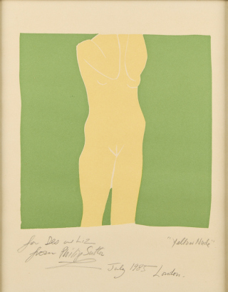 PHILLIP SUTTON Yellow Nude