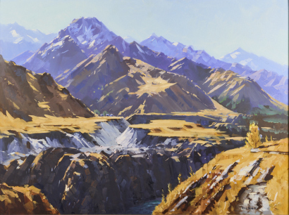 PETER BEADLE Early Winter Skippers Canyon from Māori point
