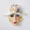 An Italian Art Deco Lenci Pottery Mask Of Anna Karenina By Sandro