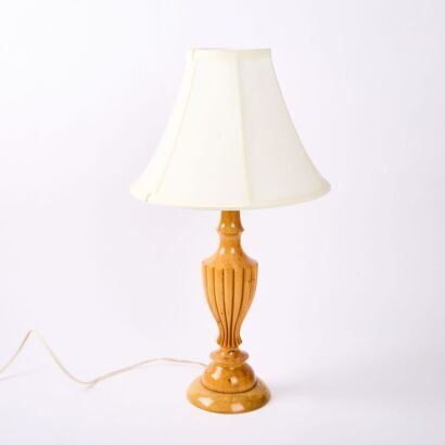 A Turned Wood Lamp