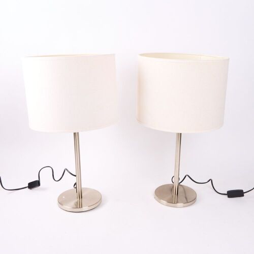 A Pair of Contemporary Bedside Lamps