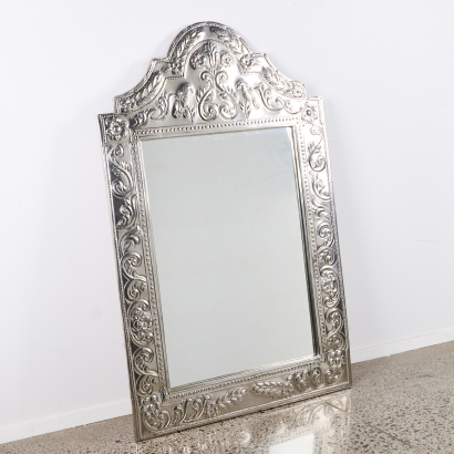 An Ornate Metal Frame Mirror