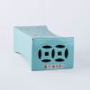 A Chinese Qing dynasty Guang xu year turquoise-green glazed porcelain pillow with traditional motifs - 2