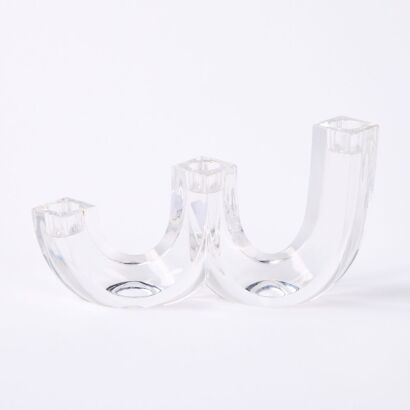 A Marc Aurel Glass Candle Holder