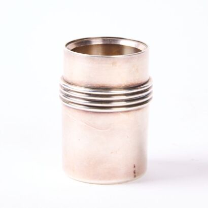An Art Deco Christian Dior Silver Pencil Pot