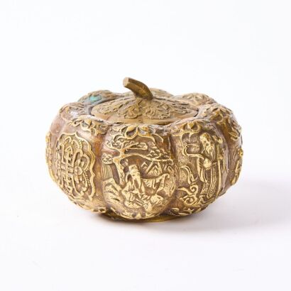 A Decorative Carved Pumpkin