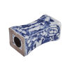 A Blue and White Porcelain Pillow decorated with landscape and worry-free characters - 2