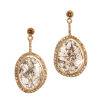 18ct Modern Rose-cut Diamond Earrings
