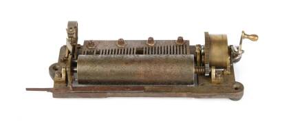 A 19th Century Swiss Music Box Mechanism, C.1880