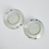 A pair of Chinese early Qing dynasty blue and white flower pattern dishes - 2